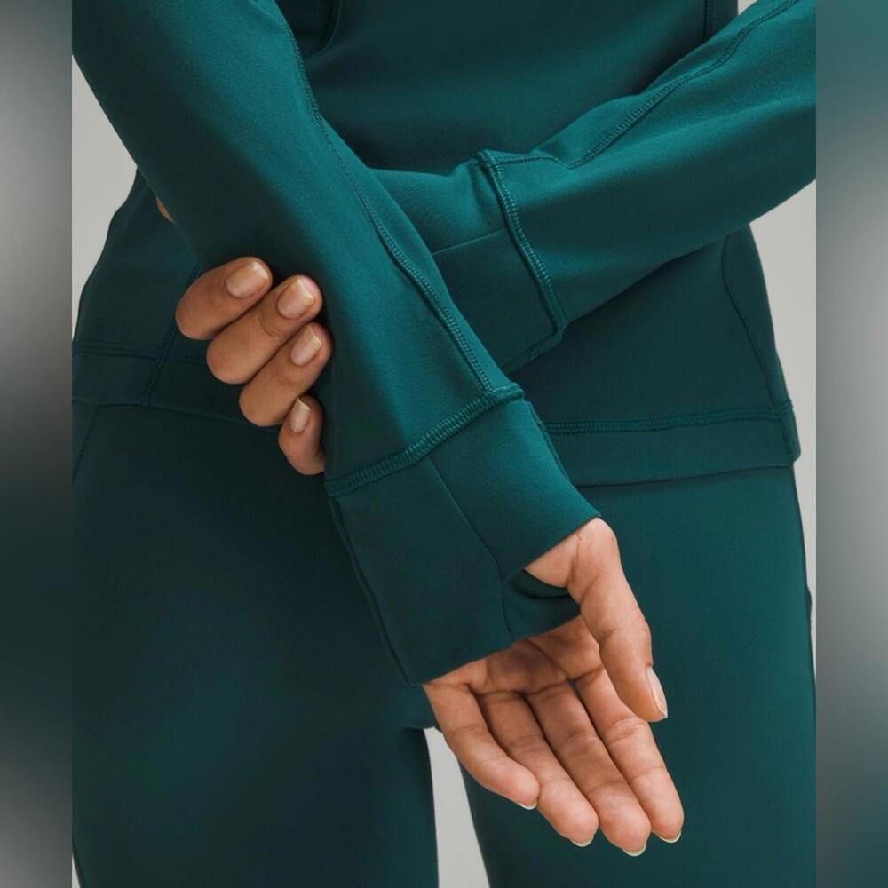 Lululemon Cropped Define Jacket *Nulu in Storm Teal Size 2 - Picture 3 of 9